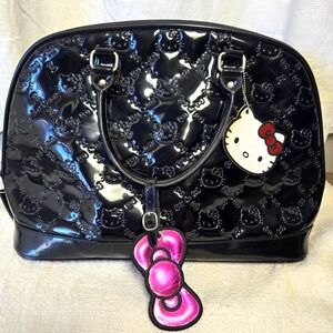 Sanrio Loungefly Hello Kitty Patent Leather Embossed Overnight Bag
